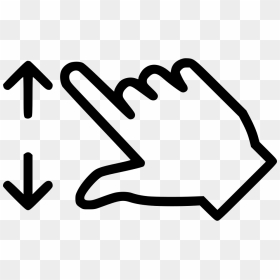 Zoom Touch Screen Finger Hand Double - Touch Screen Zoom Icon, HD Png Download - zoom png