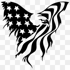 American Flag Eagle Clipart , Png Download - American Flag Eagle Silhouette, Transparent Png - eagle clipart png
