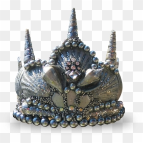 Silver Princess Seashell Crown - Mermaid Crown Transperent Background, HD Png Download - silver crown png