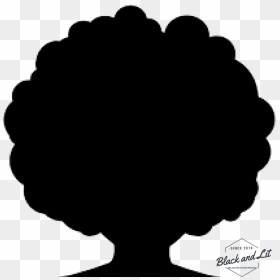 Transparent Afro Hair Png - Black Girl Afro Silhouette, Png Download - afro hair png