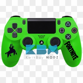 Custom Green Fortnite Ps4 Controller Kwikboy Modz, HD Png Download - quickscope png