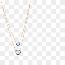 Double Evil Eye Necklace - Necklace, HD Png Download - evil eye png