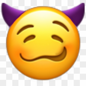 #emoji #devil #eemoji #drool #yummy #embarrassed #blushing, HD Png Download - embarrassed emoji png