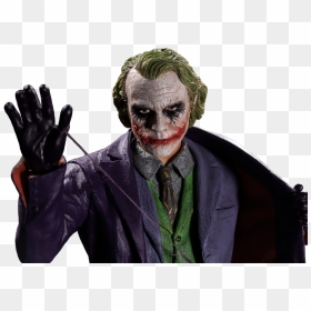 Iko1047 Heath Ledger Dark Knight Joker Statue 04, HD Png Download - joker smile png