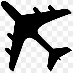 Transparent Airplane With Banner Clipart - Plane Sketch Png, Png Download - plane icon png
