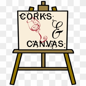 Corks Logo No Background From The Heart - Clipart Easel, HD Png Download - easel png