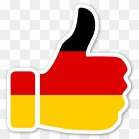 German Flag Thumb Up Transparent, HD Png Download - me gusta png