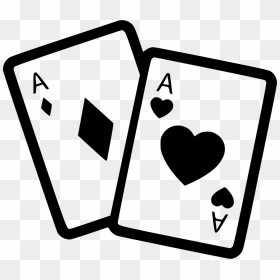 Cards Gambling Poker Svg Png Icon Free Download - Black And White Casino Dice Png, Transparent Png - poker png