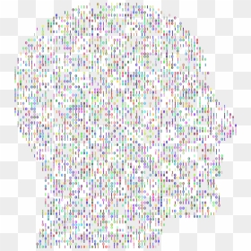 Prismatic Binary Man Head Clip Arts - Binary Man Head Png, Transparent Png - vitruvian man png