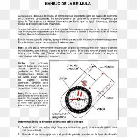 Manejo De La Brujula, HD Png Download - flecha roja png