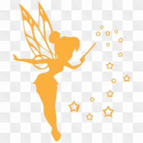 Временная Тату Волшебная Динь-динь - Tinkerbell Black And White, HD Png Download - tinker bell png