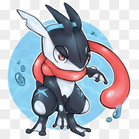 #pokemon #shinypokemon #greninja #water #freetoedit - Cute Greninja, HD Png Download - greninja png