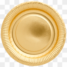 Transparent Paper Plate Png - Gold Plate Png, Png Download - gold plate png