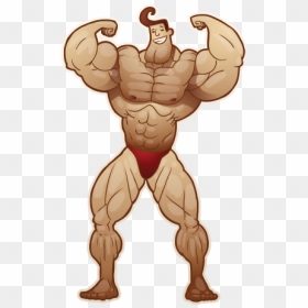 Cartoon Bodybuilder - Cartoon Bodybuilder Transparent Background, HD Png Download - bodybuilder png