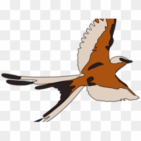 Flying Eagle Clipart - One Birds Flying Clipart, HD Png Download - eagle clipart png