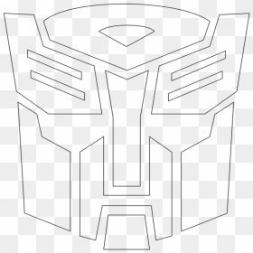 Transformers Autobot Symbol Outline - Transformers Logo Outline, HD Png Download - decepticon logo png