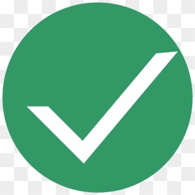 Vector Icon Of White Checkmark On Green Circle - Green Circle With Checkmark, HD Png Download - white check mark png