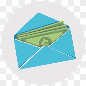 Money Envelope Icon - Circle, HD Png Download - envelope icon png