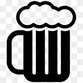 Hello Black And White Transparent & Png Clipart Free - Beer Black And White Logo, Png Download - beer icon png