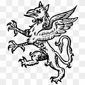 Heraldic White Griffin Clipart , Png Download - Portable Network Graphics, Transparent Png - griffin png