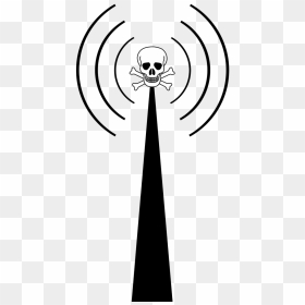 Pirate Radio Illegal Pirate Free Photo - Skull And Crossbones, HD Png Download - radio tower png