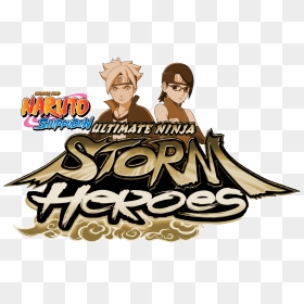 Storm Heroes Logo - Naruto Shippuden Ultimate Ninja Heroes 3 Logo, HD Png Download - naruto logo png