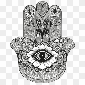 Hamsa, Searching, Makeup Storage, Evil Eye, Mandala, - Muslim Hamsa, HD Png Download - evil eye png