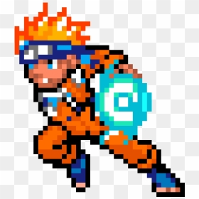 Pixel Art Naruto Rasengan, HD Png Download - naruto rasengan png
