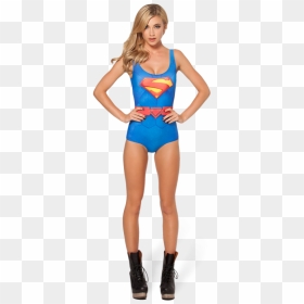 Swimmer Clipart Bathing Suit - Zimmermann Splice Eden Dress, HD Png Download - superman cape png