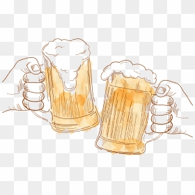 Cheers Oktoberfest Beer Cartoon Icon Free Frame Clipart - Beer Cheers Cartoon Png, Transparent Png - beer icon png