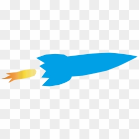Computer Icons Drawing Cartoon Silhouette Rocket - Синяя Ракета Пнг, HD Png Download - rocket icon png