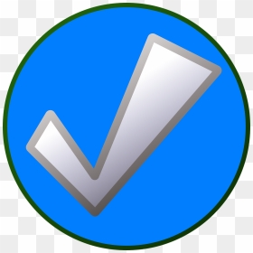 Green Check Png Button, Transparent Png - check mark symbol png