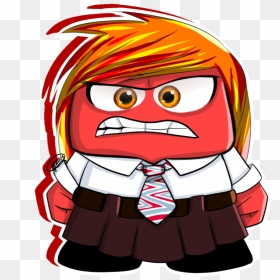 Anger *genderbend* By Mewidua Pluspng - Inside Out Genderbend Anger, Transparent Png - anger png