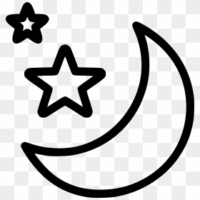 Weather Moon Night Stars Sleep Screensaver Stand By - Lil Peep Star Tattoo, HD Png Download - moon and stars png