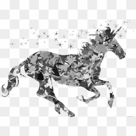 Magical Unicorn Silhouette Clipart - National Day On April 9, HD Png Download - unicorn silhouette png