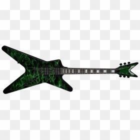 Transparent Green Flames Png - Dean Straight Six Flying V, Png Download - green flames png