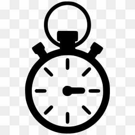 Image Library Download Stopwatch Clipart Svg - Black And White Stopwatch Clipart Png, Transparent Png - time icon png
