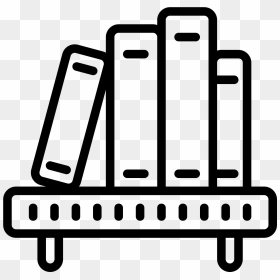 Book Shelf Icon - Shelf Of Books Icon, HD Png Download - books icon png