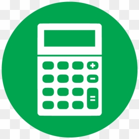 Green Calculator Icon Png, Transparent Png - calculator icon png