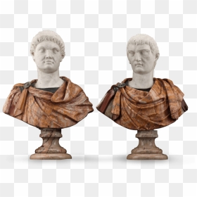 Depicting The Roman Rulers Of Otho And Tiberius, These - Portable Network Graphics, HD Png Download - roman bust png