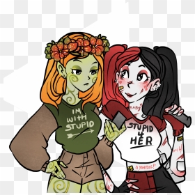 Poison Ivy And Harley Quinn Ship, HD Png Download - poison ivy png