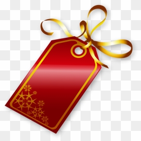 Red Tag Png - Gold Christmas Tag Png, Transparent Png - red tag png