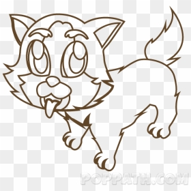 To Draw A Happy Dog, There Are Several Things To Put - Drawing, HD Png Download - happy dog png