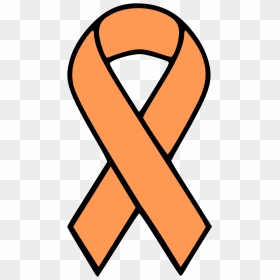 Svgs For Geeks - Cancer Ribbon Svg Free, HD Png Download - orange ribbon png
