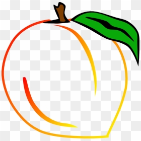 Transparent Peach Clip Art - Georgia Peach Clipart, HD Png Download - georgia outline png