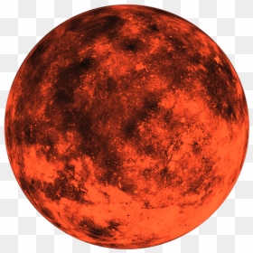 Clipart Moon Orange - Black And White Transparent Moon, HD Png Download - blood moon png