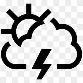 Stormy Weather Icon - Portable Network Graphics, HD Png Download - weather icon png