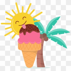 Transparent Cartoon Ice Cream Png - Sun Ice Cream Clipart, Png Download - ice cream clipart png