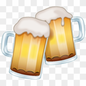 Clinking Beer Emoji, HD Png Download - beer icon png