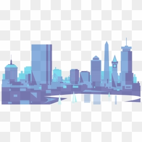 Boston Skyline Lineart - Boston Skyline Png, Transparent Png - boston skyline png